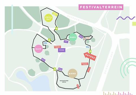 plattegrond Green Vibrations Festival