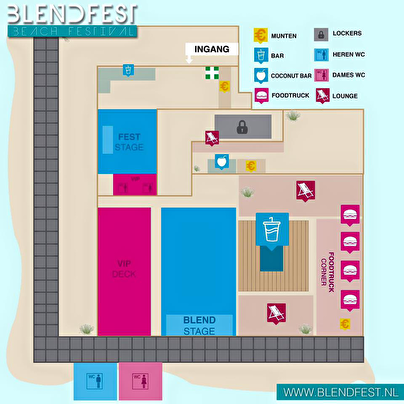 plattegrond Blendfest Festival