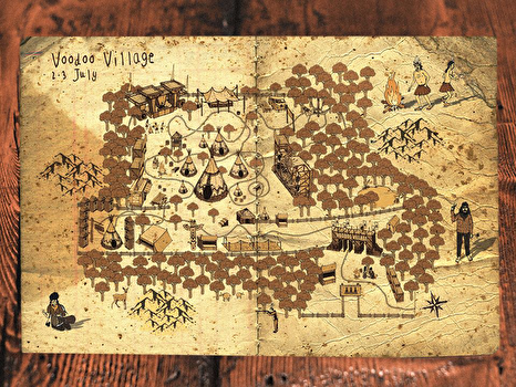 plattegrond Voodoo Village Festival