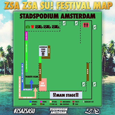 plattegrond Zsa Zsa Su Festival