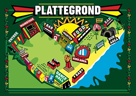 plattegrond Reggae Rotterdam Festival
