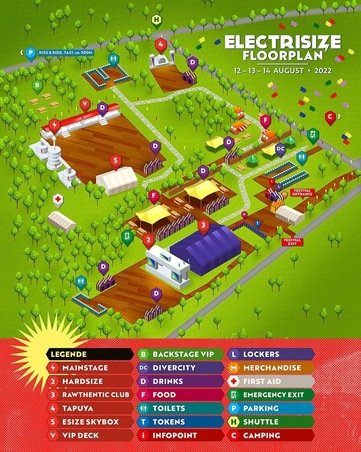 plattegrond Electrisize Festival