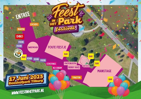 plattegrond Feest In Het Park Festival