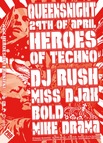 Heroes of Techno viert Koninginnacht stevig met Dj Rush & Miss Djax