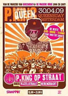 P.King (Queen) op straat tijdens koninginnedag