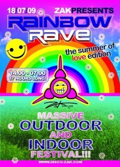 Rainbow rave indoor & outdoor