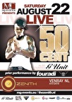 Amerikaanse artiest 50 Cent treedt op in Zenith Venray