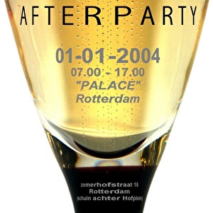 Grote afterparty in Rotterdam.
