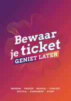 Culturele sector roept houders van tickets op: Bewaar je ticket, geniet later