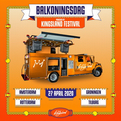 KoningsdagfeKoningsdagfestival Kingsland viert Balkoningsdag met bus tour door het landstival