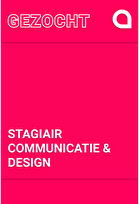 Gezocht Stagiair Communicatie & Design Appic - MBO + HBO