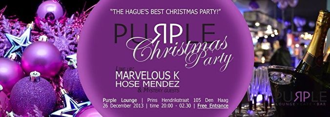 Purple Christmas party