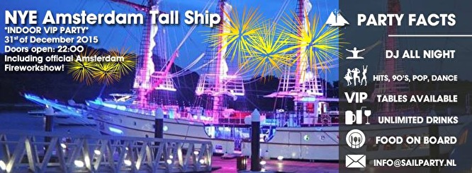 NYE Amsterdam Tall Ship Party