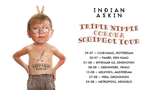 Indian Askin's Triple Nipple Corona Schiphol Tour