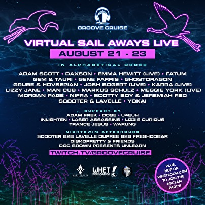 Groove Cruise's End of Summer Virtual Sail Aways