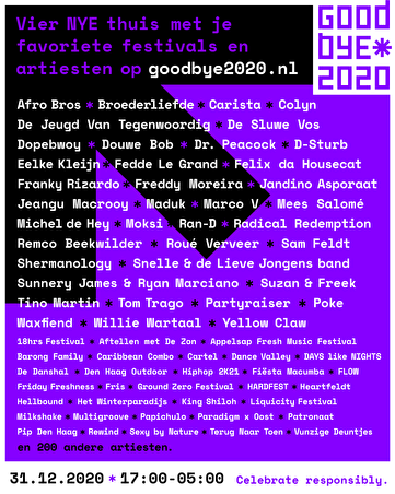 GOODBYE 2020 Thuisfestival