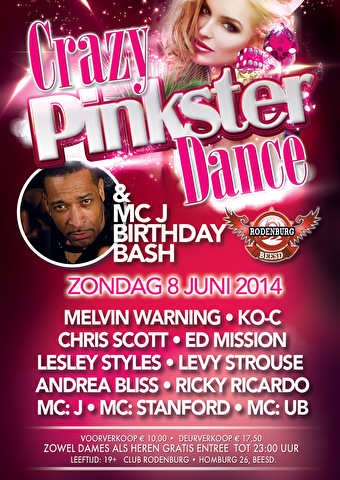 Crazy Pinkster Dance & MC J BirthdayBash