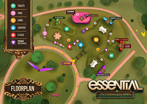 plattegrond Essential Festival