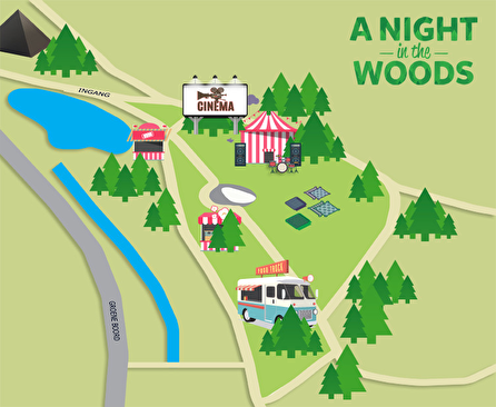 plattegrond A Night in the Woods 2016