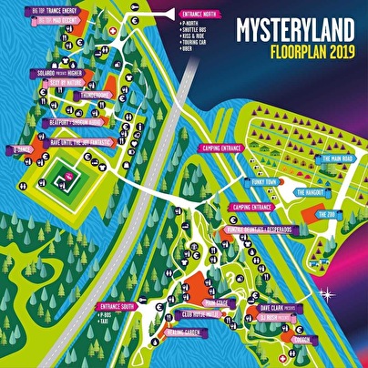 plattegrond Mysteryland