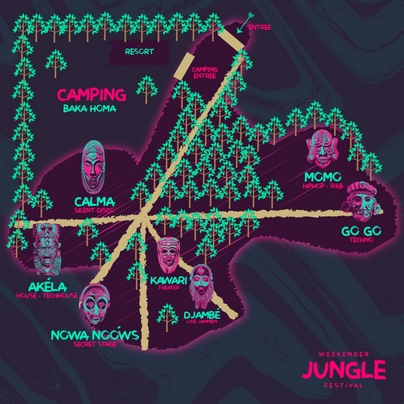 plattegrond Jungle Festival