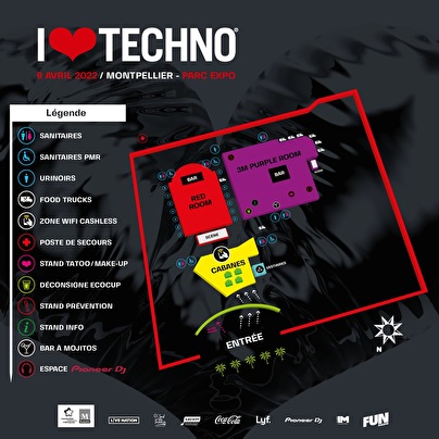 plattegrond I Love Techno