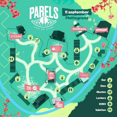 plattegrond Parels van de Stad Festival
