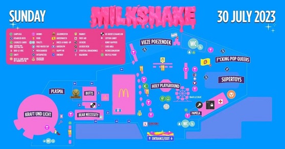 plattegrond Milkshake Festival
