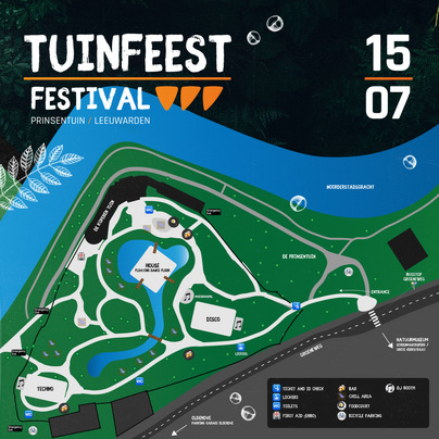 plattegrond Tuinfeest Festival