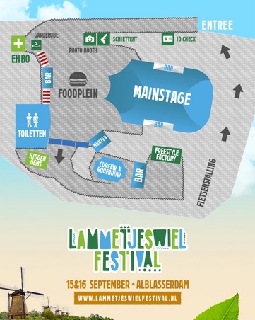 plattegrond Lammetjeswiel Festival