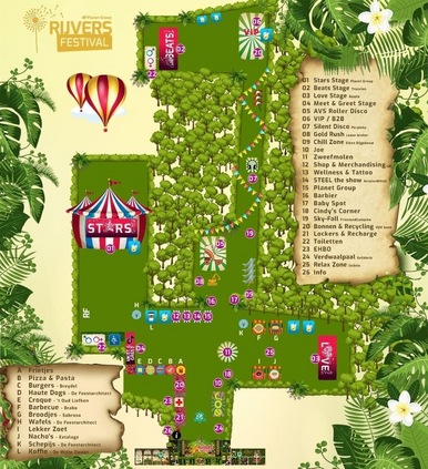 plattegrond Rijvers Festival