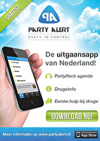 Download nu de gratis app Party Alert met de uitgaansagenda van Partyflock