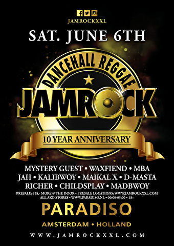 Jamrock viert 10 jaar Dancehall cultuur in Nederland