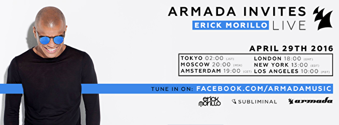 Armada Music trapt eerste editie 'Armada Invites' af met showcase van Erick Morillo