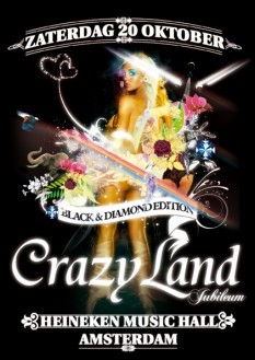 Crazyland jubileum black & diamond edition komt met line up voor de Heineken Music Hall