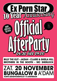 Ex Porn Star 10 Year Anniversary - official afterparty