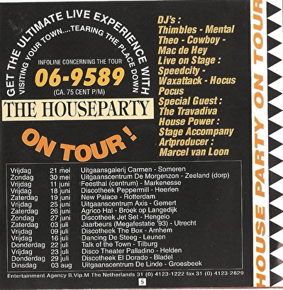 House party on tour