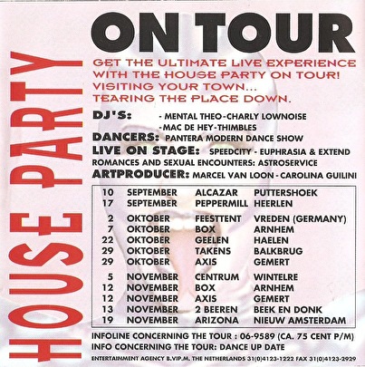 House party on tour