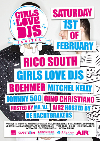 Girls love DJs invites