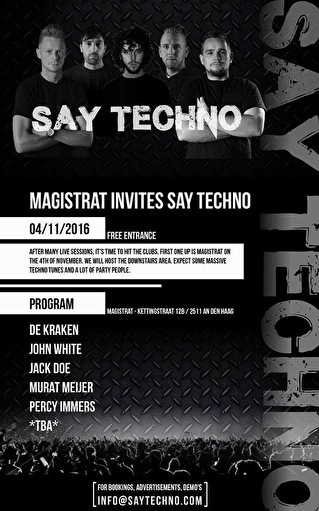 Magistrat Invites Say Techno × ReBORN