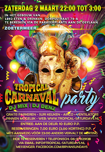 flyer Tropical Carnaval Party