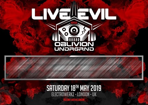 flyer Live Evil vs Oblivion Underground