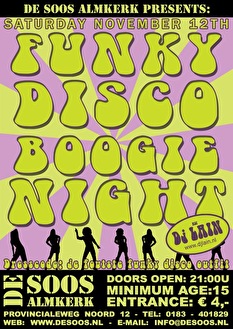 Funky disco boogie night