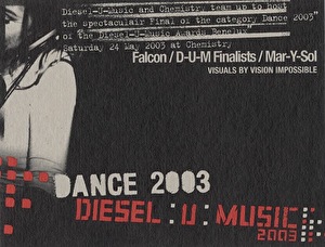 Diesel-U-Music 2003 Benelux Award "Dance"