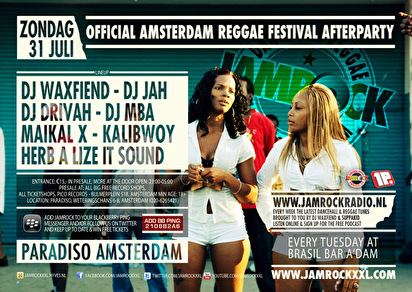 Official Amsterdam Reggae Festival Afterparty